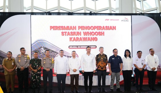 Wamen Ossy Hadiri Peresmian Stasiun Whoosh Karawang, Sekarang Waktu Tempuh Jakarta-Karawang 15 Menit Menggunakan Whoosh