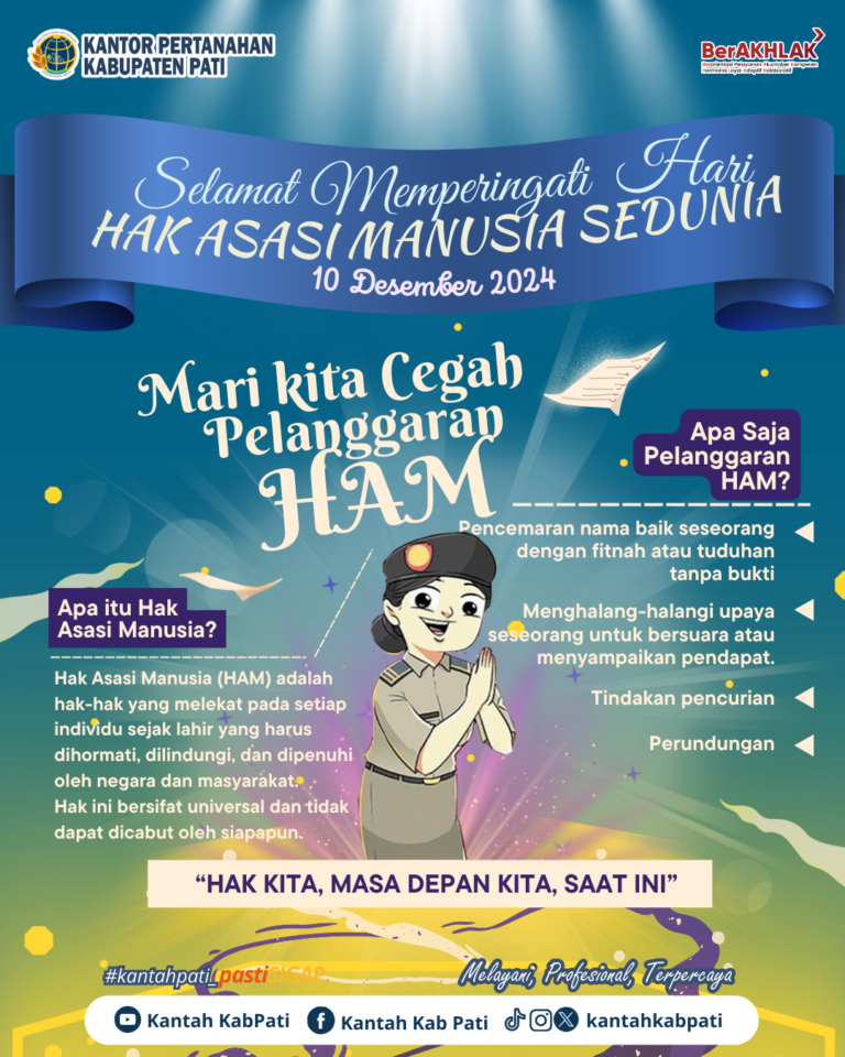 Peringati Hari Hak Asasi Manusia Sedunia, BPN Pati Ajak Cegah Pelanggaran HAM