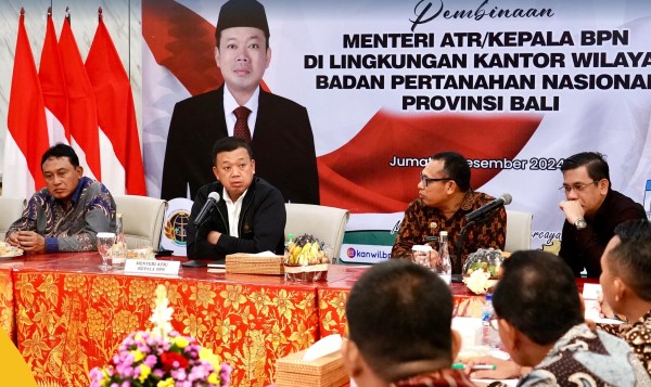 Menteri Nusron Minta Jajaran Kanwil BPN Provinsi Bali Jawab Tantangan Birokrasi Modern