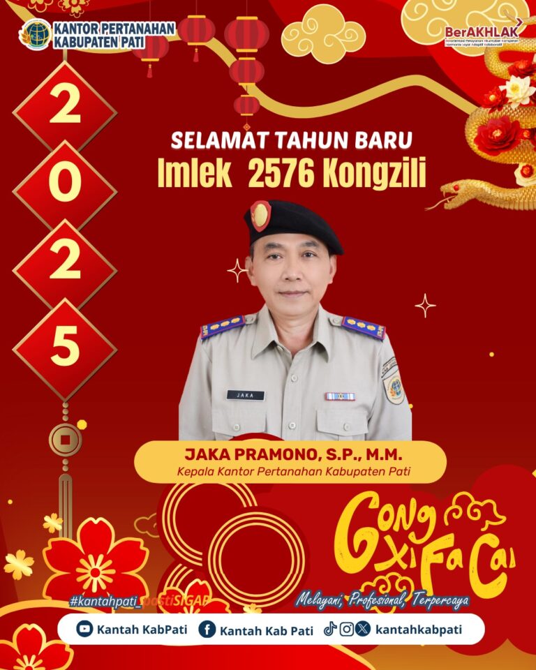 KANTAH KAB PATI BERI UCAPAN SELAMAT TAHUN BARU IMLEK 2576 KONGZILI