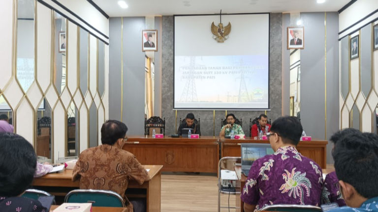 Kantor Pertanahan Kabupaten Pati Hadiri Kick Off Meeting Pengadaan Tanah SUTT 150 kV Pati-Pati II/Trangkil