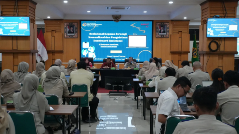 Kepala Subbagian Tata Usaha Kantah Kab Pati Hadiri Sosialisasi Kepmen Strategi Komunikasi dan Pengelolaan Dashboard Eksistensi