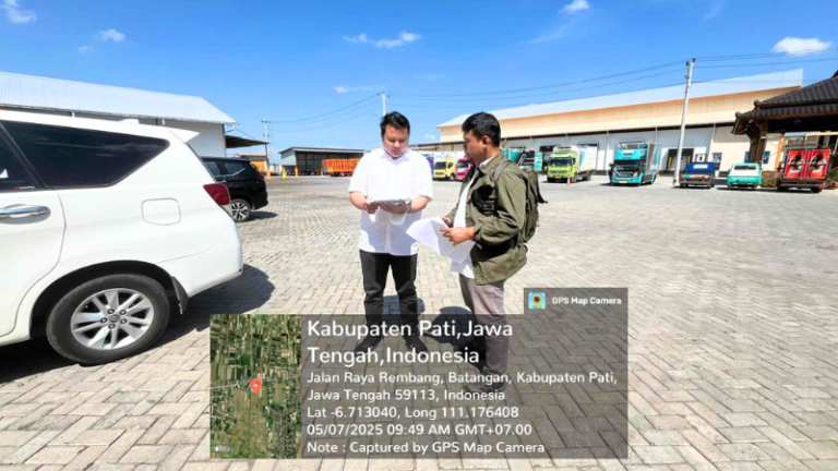 Kantor Pertanahan Kabupaten Pati bersama Ditjen Pengendalian dan Penertiban Tanah Lakukan Pengecekan Lokasi Alih Fungsi Lahan di Desa Raci