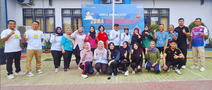 Kantor Pertanahan Kabupaten Pati Kembali Menggelar Kegiatan Senam Pagi