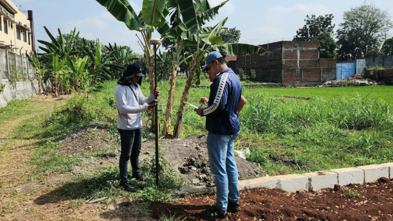 Petugas Ukur Turun ke Lapangan, Kantor Pertanahan Kabupaten Pati Lakukan Pengukuran Pada Bidang Tanah di Desa Margorejo