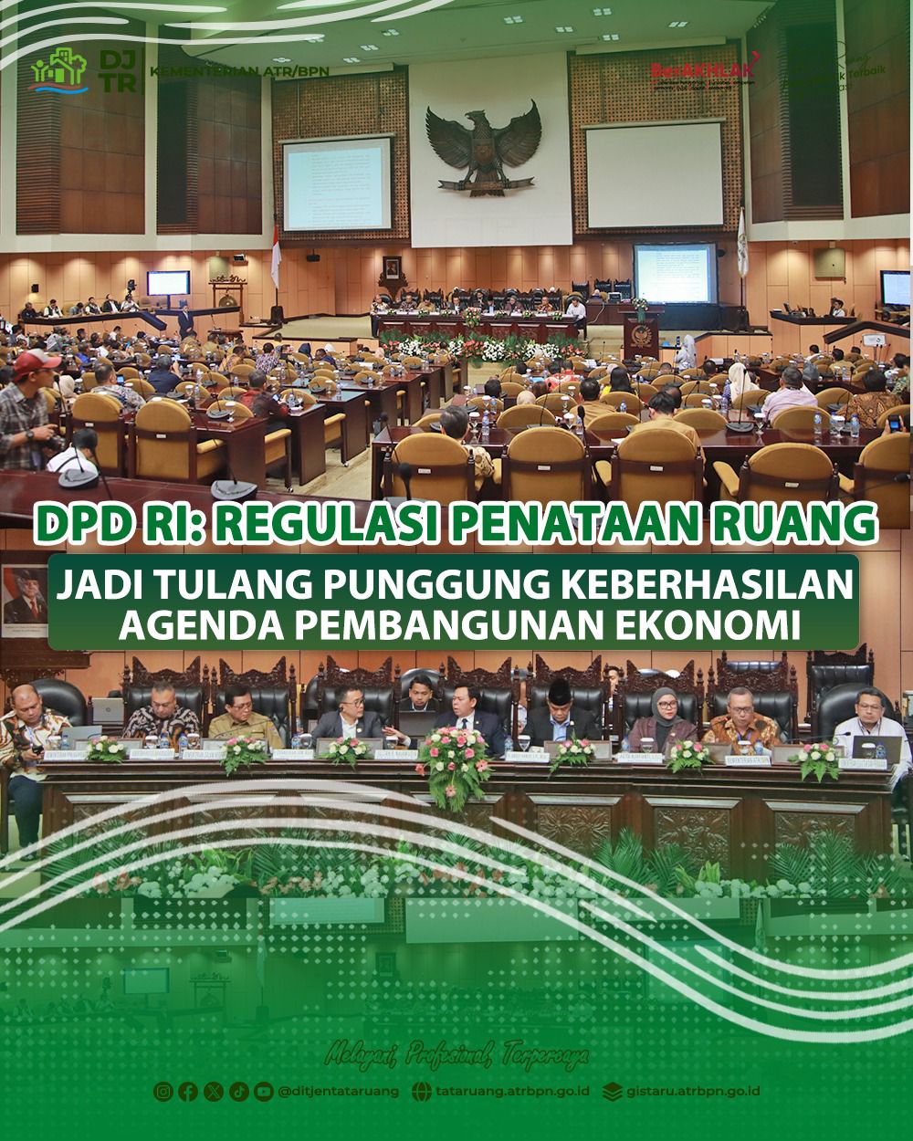 DPD RI: REGULASI PENATAAN RUANG JADI TULANG PUNGGUNG KEBERHASILAN AGENDA PEMBANGUNAN EKONOMI