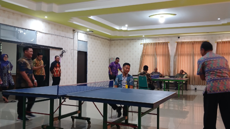 Lomba Tenis Meja Warnai Awal Semarak Kemerdekaan di Kantor Pertanahan Kabupaten Pati