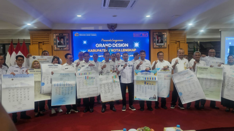 Kantor Pertanahan Kabupaten Pati Perkuat Komitmen Data Kabupaten/Kota Lengkap Lewat Penandatanganan Grand Design