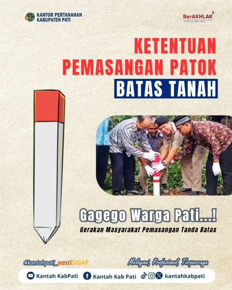 Patok Batas Tanah: Langkah Kecil, Dampak Besar untuk Kepastian Hak Milik