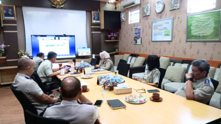 Kantor Pertanahan Kabupaten Pati Hadiri Monev Kinerja yang digelar Kanwil BPN Jateng