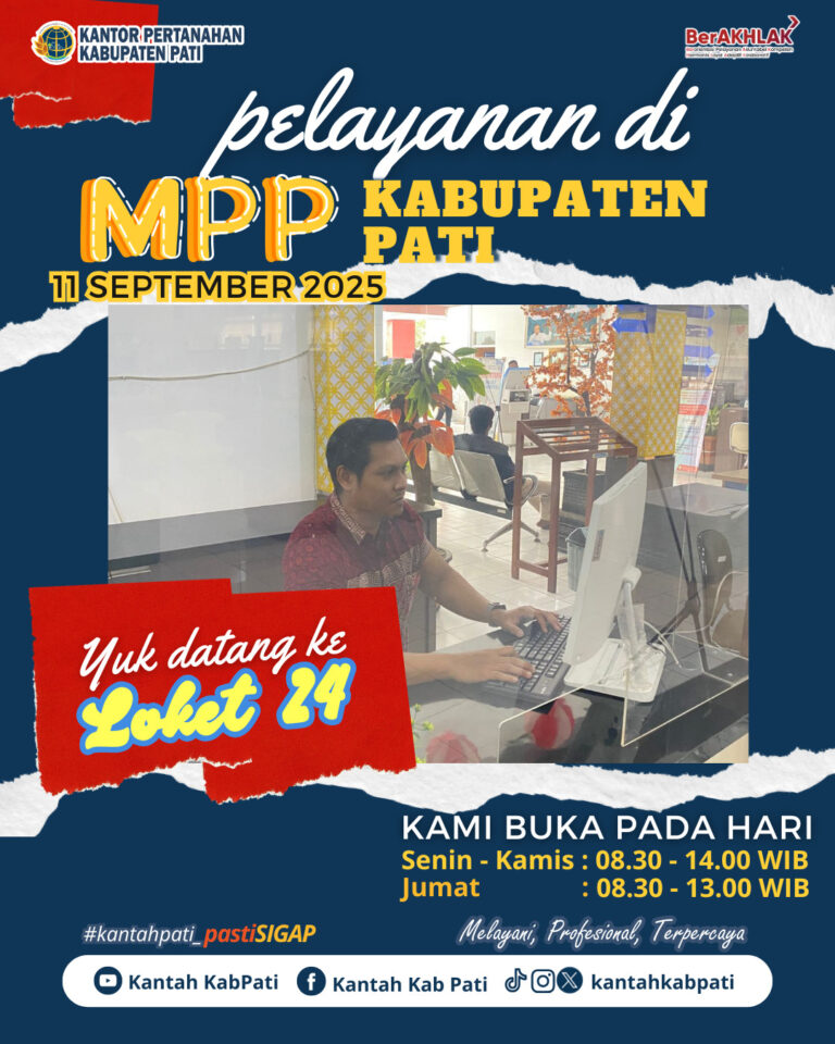 Kantor Pertanahan Kabupaten Pati hadir di Mal Pelayanan Publik Kabupaten Pati