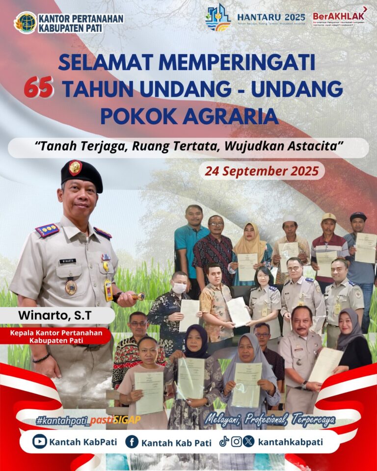Selamat Memperingati 65 Tahun Undang-undang Pokok Agraria