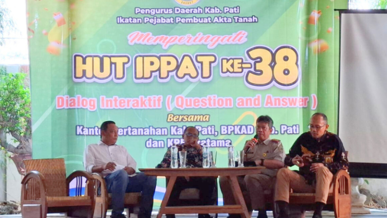 Kepala Kantor Pertanahan Kabupaten Pati Jadi Narasumber Dialog Interaktif pada HUT IPPAT ke-38
