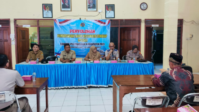 Kantor Pertanahan Kabupaten Pati lakukan Penyuluhan PTSL di Desa Sembaturagung, Jakenan