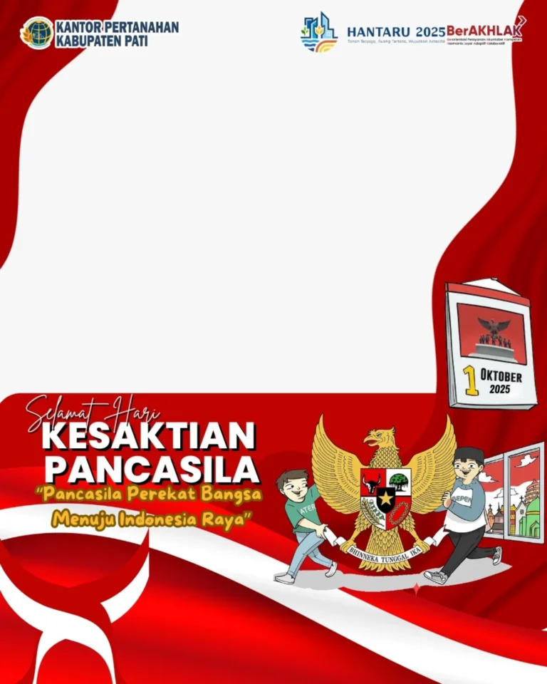Yuk Gunakan Twibbon Hari Kesaktian Pancasila Versi Kantor Pertanahan Kabupaten Pati