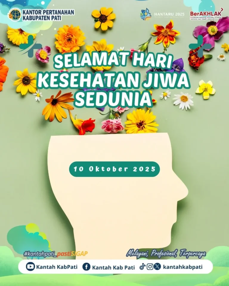 Peringatan Hari Kesehatan Jiwa, Kantor Pertanahan Kabupaten Pati Dorong Sinergi dan Kepedulian