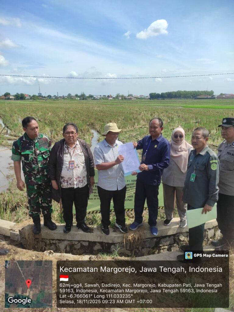 Kantor Pertanahan Kabupaten Pati Melakukan Pelaksanaan Eksekusi Perkara di Desa Blaru, Kecamatan Pati. 18 November 2025
