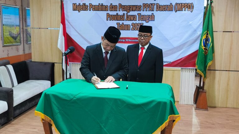 Kantor Pertanahan Kabupaten Pati Mengikuti Pelantikan MPPD oleh Kepala Kantor Wilayah Badan Pertanahan Nasional Provinsi Jawa Tengah