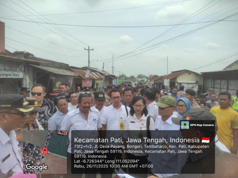 Kantor Pertanahan Kabupaten Pati menghadiri dan turut serta dalam kegiatan pemeriksaan setempat terkait perkara yang diselenggarakan oleh Pengadilan Negeri Pati, 26 November 2025