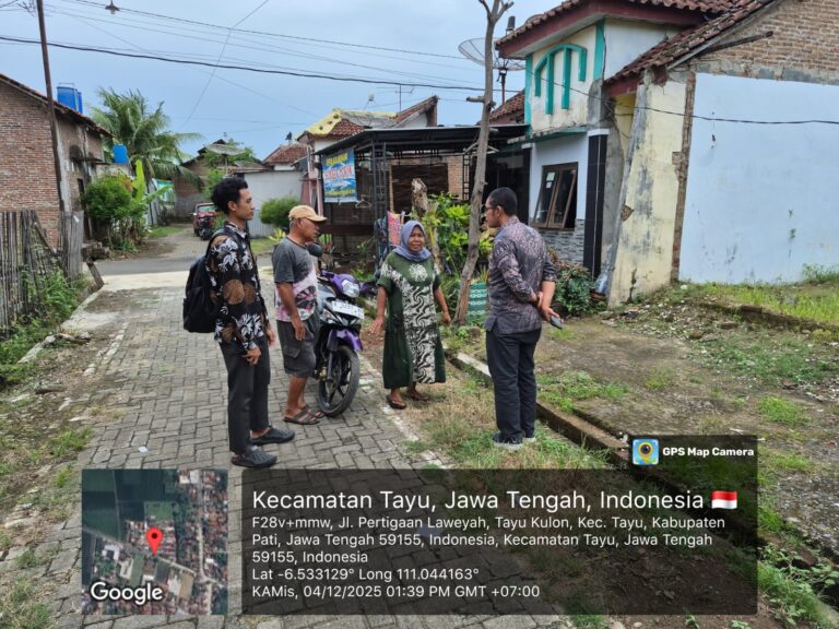 Kantor Pertanahan Kabupaten Pati melaksanakan kegiatan peninjauan lapang oleh Tim Panitia Pemeriksaan Tanah, 5 Desember 2025