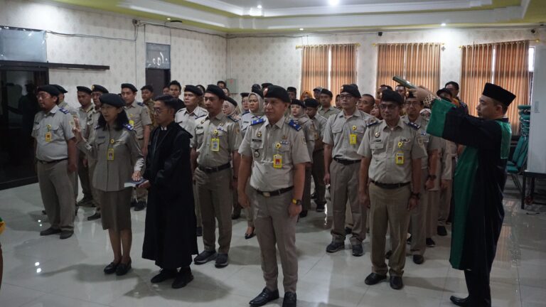 Kantor Pertanahan Kabupaten Pati menyelenggarakan kegiatan Pengangkatan dan Pengambilan Sumpah Panitia Ajudikasi Pendaftaran Tanah Sistematis Lengkap (PTSL), 20/02/2026