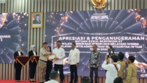 Kantor Pertanahan Kabupaten Pati menerima penghargaan Predikat WTAB (Wilayah Tertib Administrasi Berintegritas), 05/03/2026
