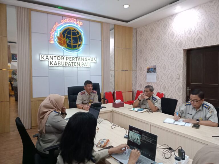 Kantor Pertanahan Kabupaten Pati menggelar Rapat Evaluasi Mingguan Pekerjaan Rutin dan Proyek (REMPEYEK), 3 Maret 2026