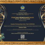 Kantor Pertanahan Kabupaten Pati. Menerima Penghargaan dari Kantor Wilayah Direktorat Jenderal Perbendaharaan Provinsi Jawa Tengah