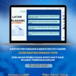 Kantor Pertanahan Kabupaten Pati turut serta dalam kegiatan Sosialisasi Langkah Strategis Belanja Kementerian /Lembaga TA 2026 dengan Topik Kebijakan Pembatasan Akses SAKTI bagi Pejabat Perbendaharaan yang diselenggarakan secara daring