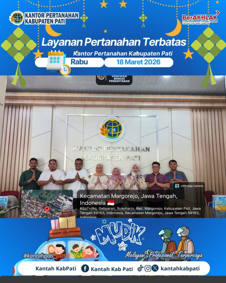 Pelayanan Pertanahan Terbatas pada Rabu, 18 Maret 2026
