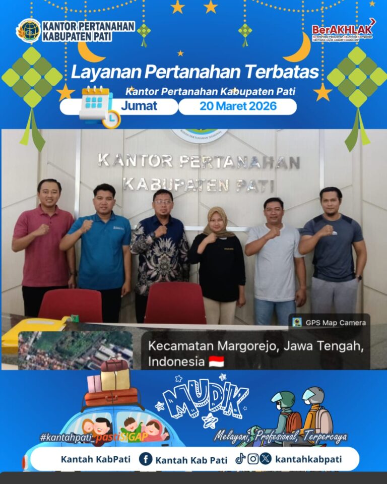 Pelayanan Pertanahan Terbatas pada Jumat, 20 Maret 2026