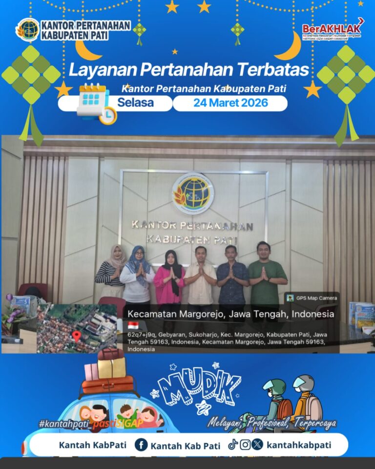 Pelayanan Pertanahan Terbatas pada Selasa, 24 Maret 2026