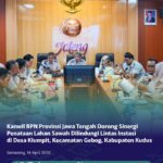 Kanwil BPN Jateng Rapat Koordinasi Konsolidasi Tanah (KT) pada bidang tanah diatas areal Lahan Sawah Dilindungi (LSD) di Kabupaten Kudus.