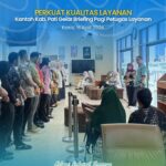 Perkuat Kualitas Layanan, Kantah Pati Gelar Briefing Pagi Petugas Pelayanan