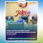 Rapat Pimpinan Kementerian Agraria dan Tata Ruang/Badan Pertanahan Nasional yang diselenggarakan secara luring dan daring