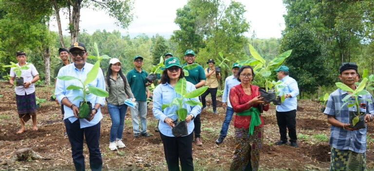 Perkuat Ketahanan Pangan Lewat Perluasan Lahan dan Penanaman Bibit di Lokasi Penataan Akses pada Tanah Peribadatan Pira di Provinsi Bali