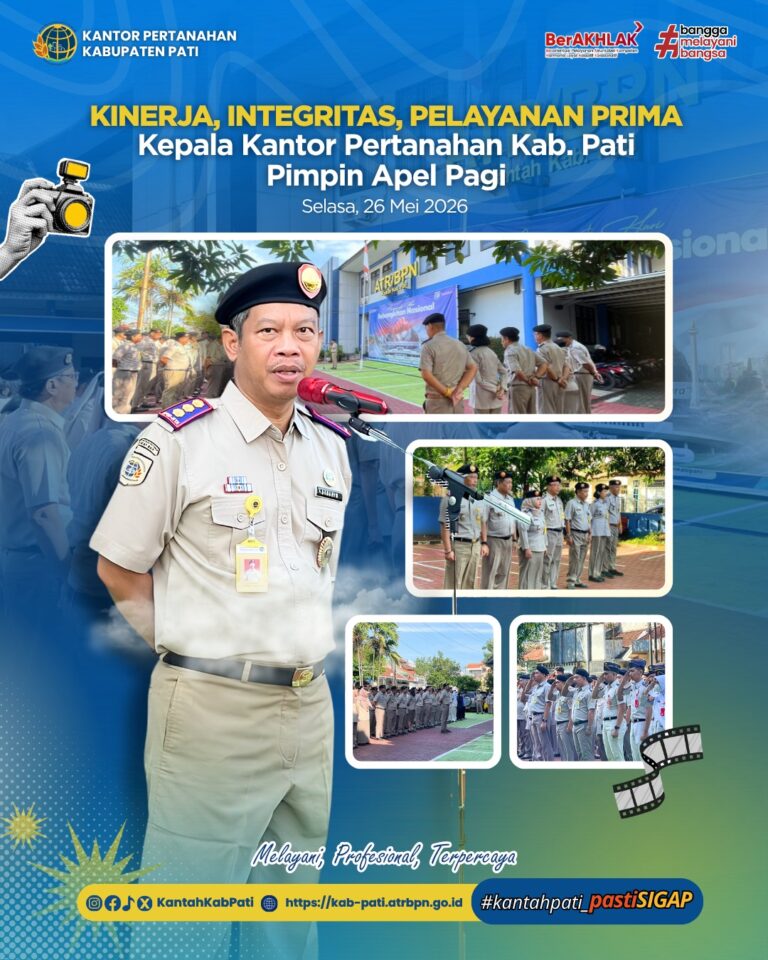 Apel Pagi di lingkungan Kantor Pertanahan Kabupaten Pat