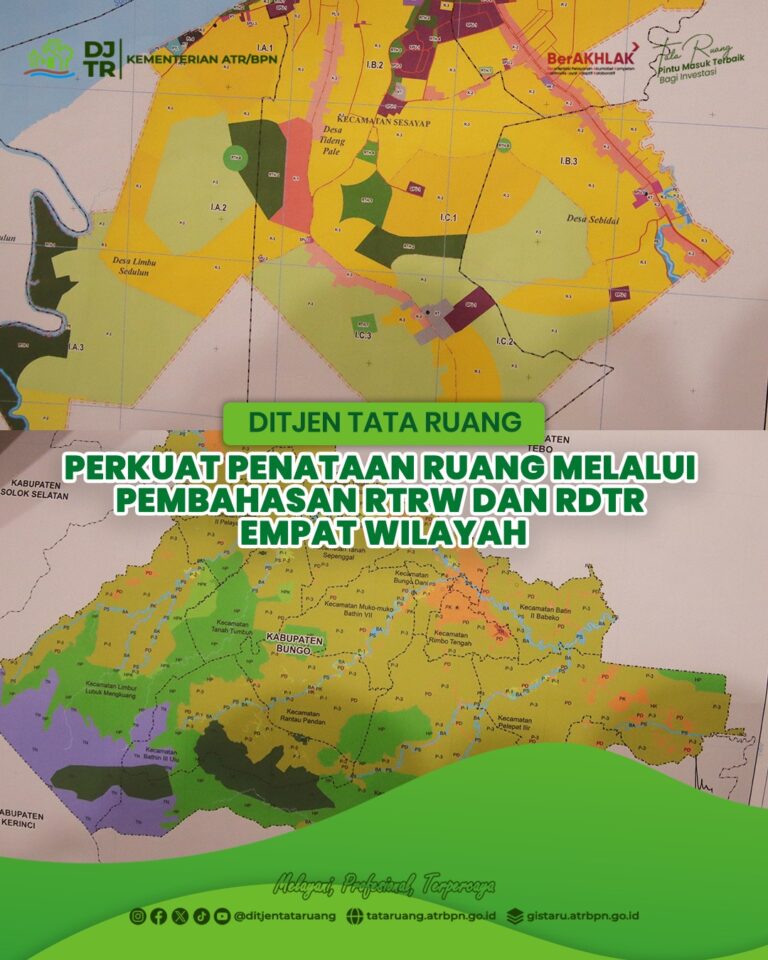 Direktorat Jenderal Tata Ruang Kementerian Agraria dan Tata Ruang/Badan Pertanahan Nasional (ATR/BPN) menggelar Rapat Koordinasi Lintas Sektor terkait pembahasan persetujuan substansi Rencana Tata Ruang Wilayah (RTRW) dan Rencana Detail Tata Ruang (RDTR) Tahun 2026–2046