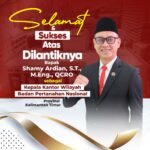 Segenap keluarga besar Biro Hubungan Masyarakat dan Protokol Kementerian ATR/BPN mengucapkan Selamat dan Sukses atas dilantiknya Bapak Shamy Ardian sebagai Kepala Kantor Wilayah BPN Provinsi Kalimantan Timur.