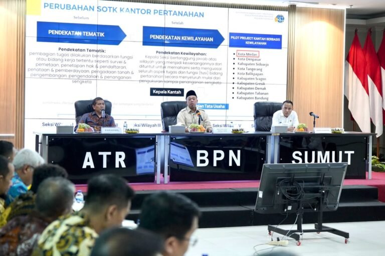 Pengarahan di Kanwil BPN Provinsi Sumatera Utara, Menteri Nusron Minta Jajaran Utamakan Kemudahan Layanan bagi Masyarakat
