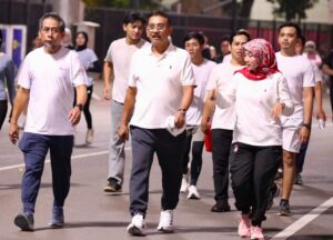 Rehat Sejenak dari Aktivitas Kantor, Kementerian ATR/BPN Adakan Slow Run Rutin Sepulang Kerja