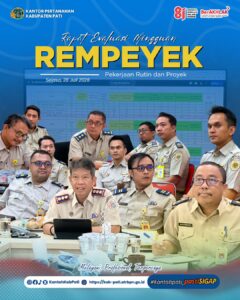 Kantor Pertanahan Kabupaten Pati menggelar Rapat Evaluasi Mingguan Pekerjaan Rutin dan Proyek (REMPEYEK)