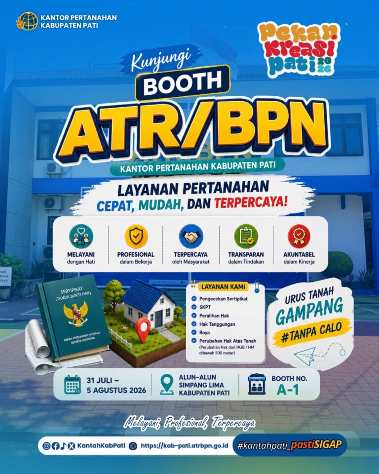 📢 HALO #SobATRBPN! Punya urusan tanah? Yuk, mampir ke booth ATR/BPN! 🏡✨