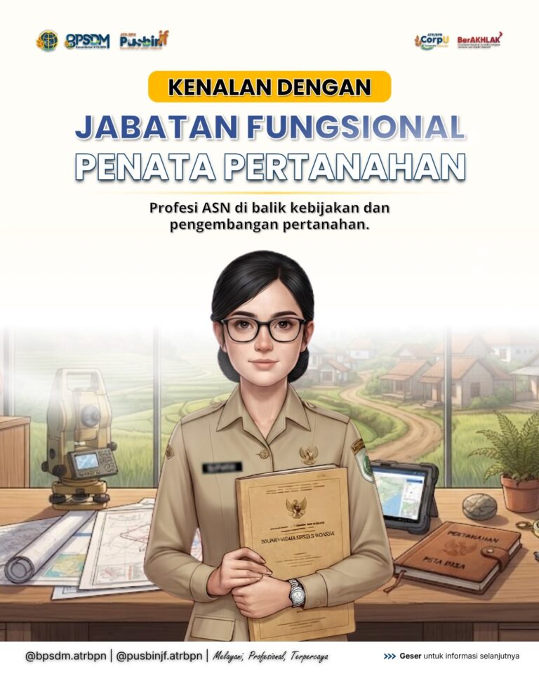 Sobat PusbinJF sudah tahu belum tentang apa itu Jabatan Fungsional Pertanahan? Apa tugas dan fungsinya?