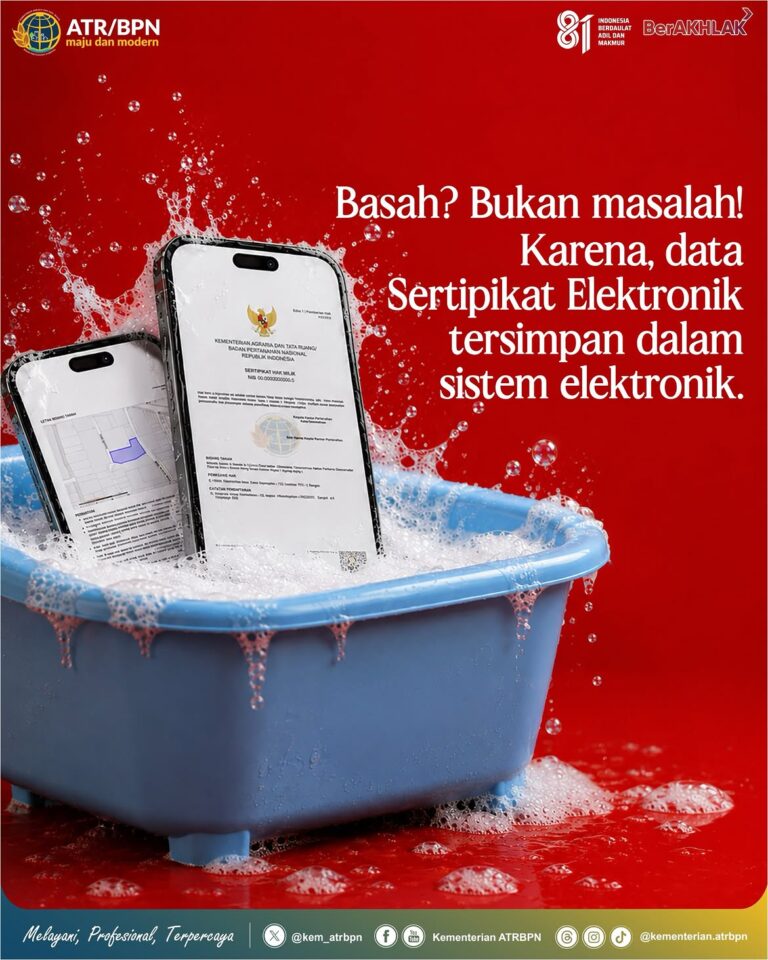 Halo #SobATRBPN, Yuk lindungi aset terbaikmu dari risiko kerusakan fisik seperti basah, robek, atau bahkan hilang.