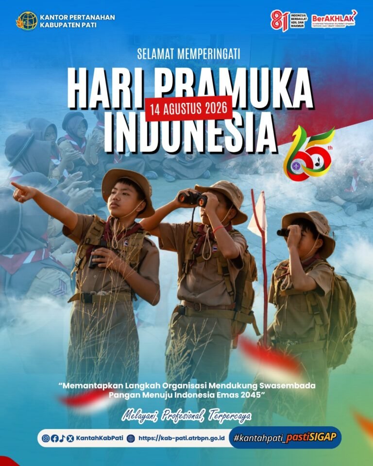 Selamat Memperingati Hari Pramuka ke-65 🇮🇩 14 Agustus 2026