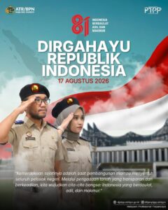 Kami seluruh jajaran Ditjen PTPP mengucapkan Selamat Hari Kemerdekaan Republik Indonesia ke-81! 🇮🇩