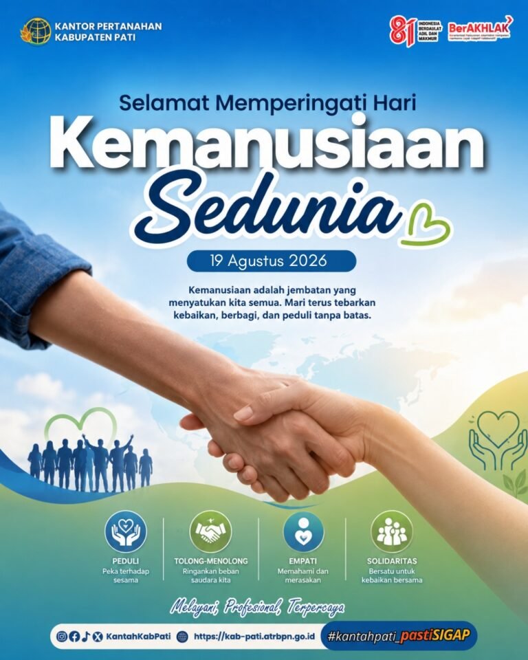 SELAMAT MEMPERINGATI HARI KEMANUSIAAN SEDUNIA 2026