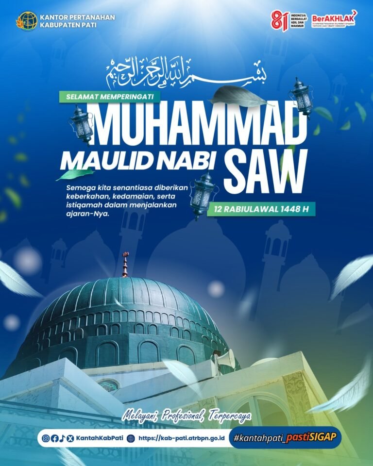Selamat Memperingati Maulid Nabi Muhammad SAW 12 Rabiulawal 1448 H