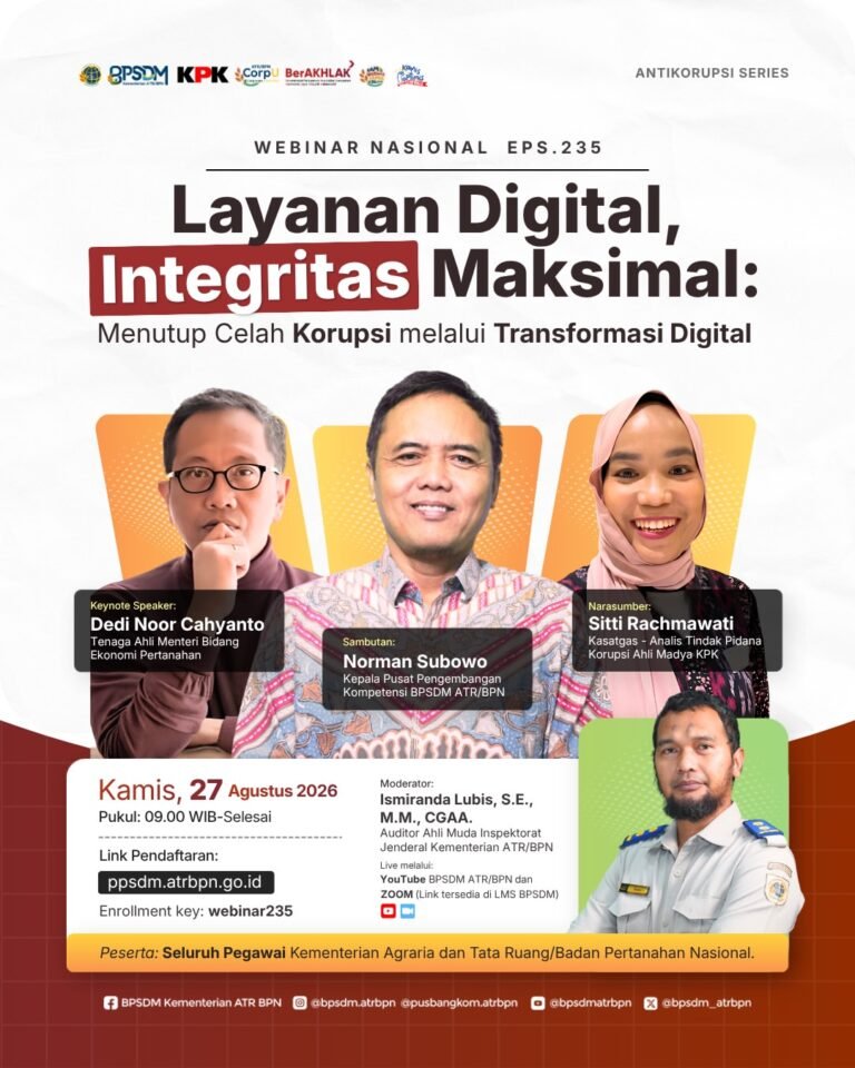 Halo Sobat ATR/BPN, kamu tau gak? Korupsi itu gak selalu soal amplop dan uang tunai, kadang celahnya justru muncul dari sistem yang masih manual dan gampang “dimainkan” 👀